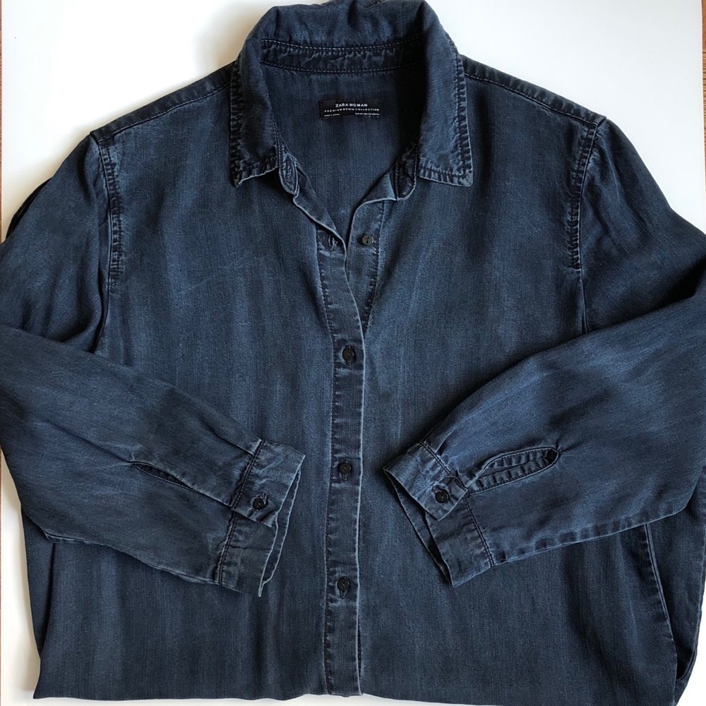 Zara Denim Shirt Dress